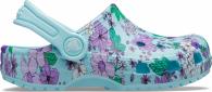 Crocs Classic Floral Clog Ice Blue