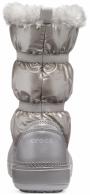 CROCS Girls’ Crocband™ LodgePoint Metallic Winter Boot Silver Metallic