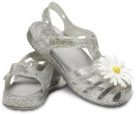 Kids Crocs Isabella Charm Sandal Silver