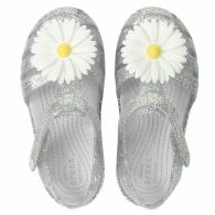 Kids Crocs Isabella Charm Sandal Silver