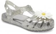 Kids Crocs Isabella Charm Sandal Silver