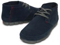 Mens Stretch Sole Desert Boot navy/charcoal