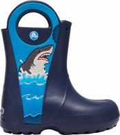 Crocs Fn Shark Ptch Rain Boot Kids Navy