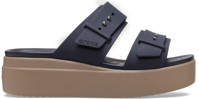 Womens Crocs Brooklyn Sandal Low Wedge