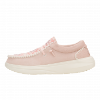 Wendy COMF Suede Crochet  Pale Pink / Multi