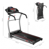 FITFIU FITNESS Foldable treadmill MC-100 Black / Red