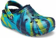 Crocs Classic Lined Marbled Clog Kids Navy / Multi