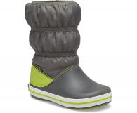 CROCS Kids Crocband™ Winter Boot Slate Grey / Lime Punch