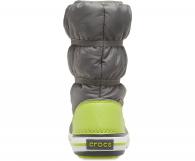 CROCS Kids Crocband™ Winter Boot Slate Grey / Lime Punch