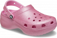 CROCS CLASSIC PLATFORM GLITTER CLOG W Pink Tweed