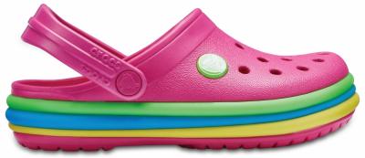 Kids Crocband Rainbow Band Clog
