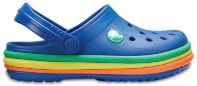 Kids Crocband Rainbow Band Clog
