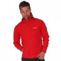 Men's Stretch Hooded Softshell Jacket red