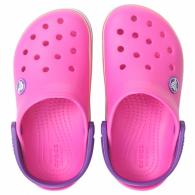 Kids Crocband Wavy Band Clog Neon Magenta
