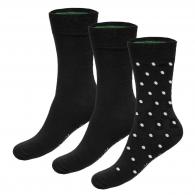 BAMBOO BASIC BEAU 3-pack BLACK - BLACK - DOTS