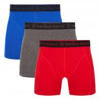 BAMBOO BASIC RICO 3-pack GREY / BLUE / RED